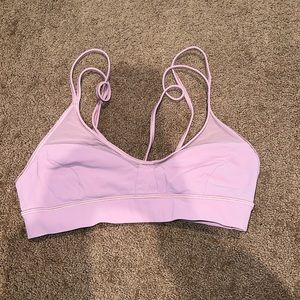 Lululemon pink / mesh sports bra size 6